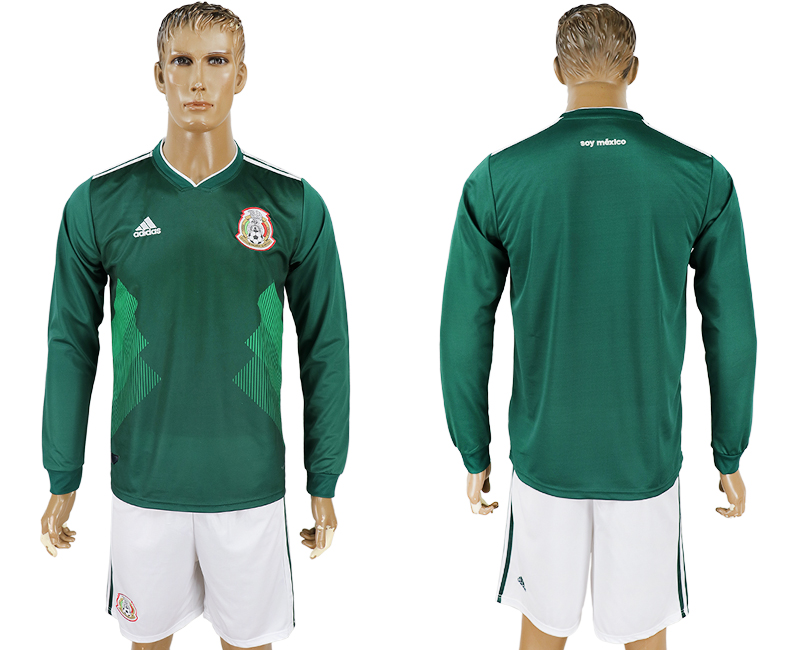 Maillot de foot MEXICO LONG SLEEVE SUIT PLAIN  2018 FIFA WORLD C